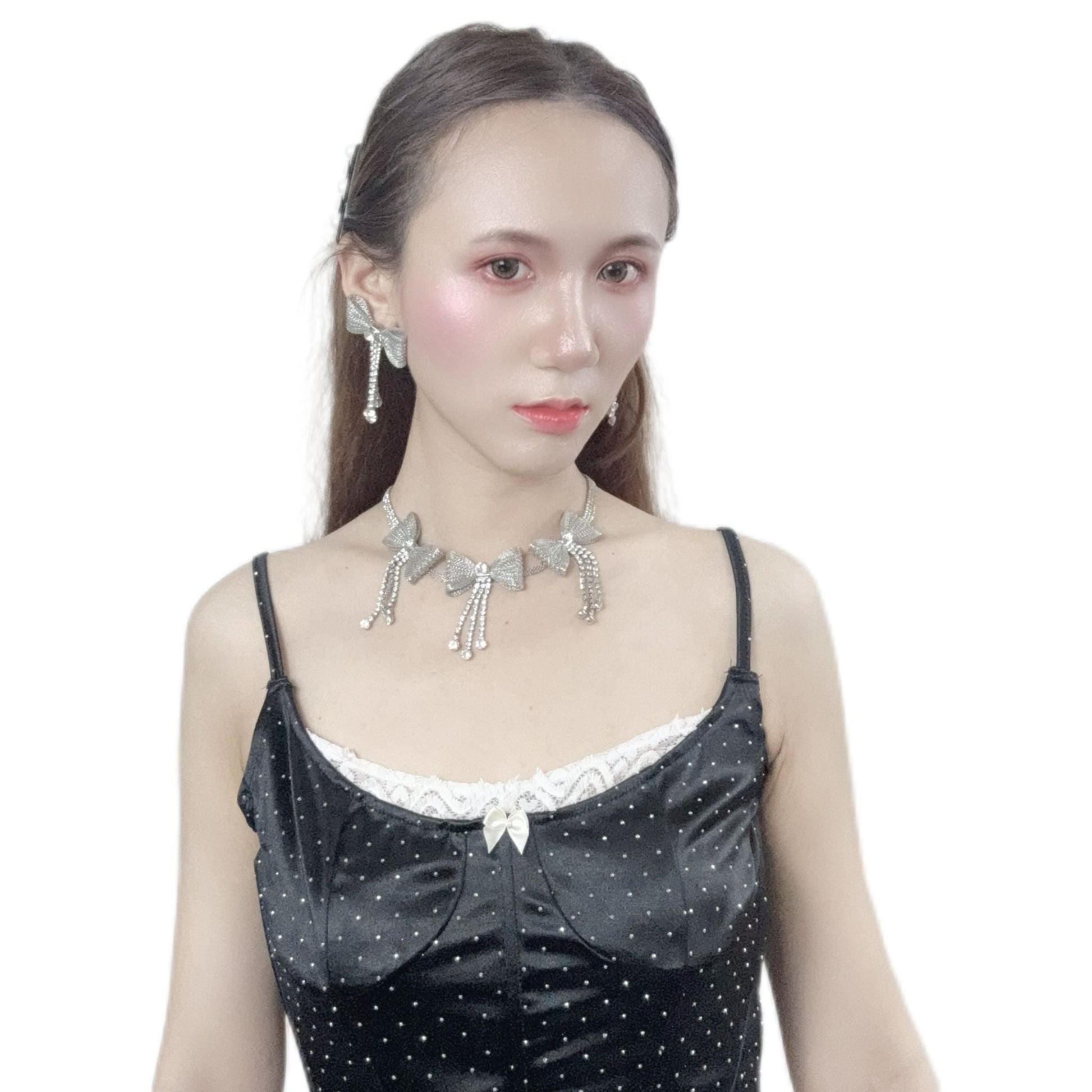 Ariadne’s Triple Bow Necklace with elegant and stylish design