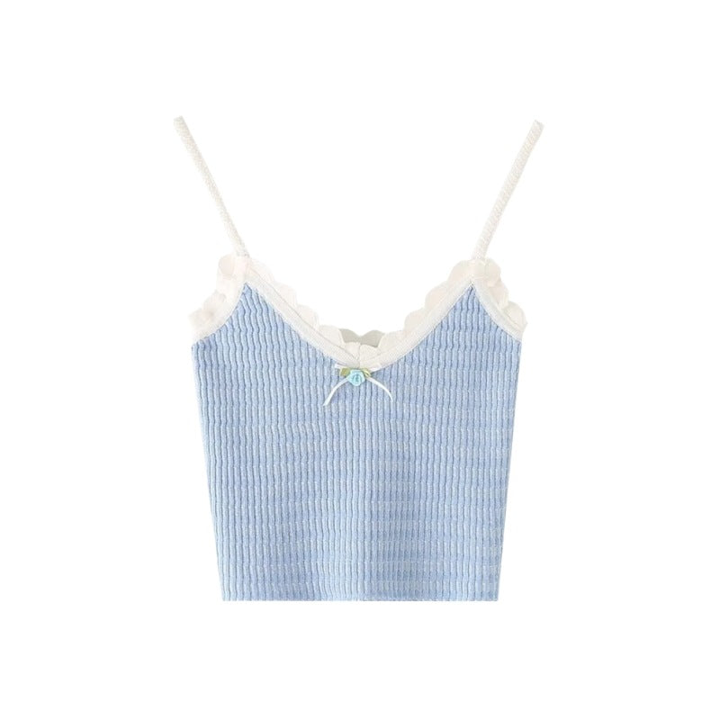 Baby Blue Rose Singlet