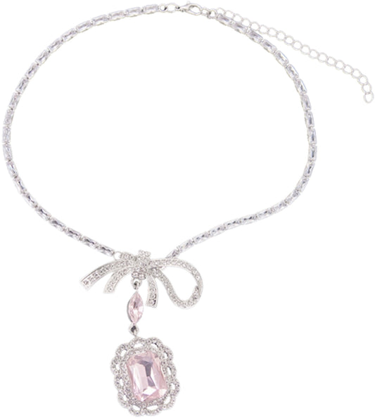 Majestic Pink Diamond Necklace with chic and glamorous design