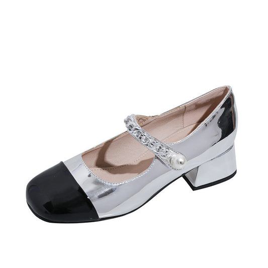 Pearl Vintage Chic Mary Jane shoes with elegant timeless design