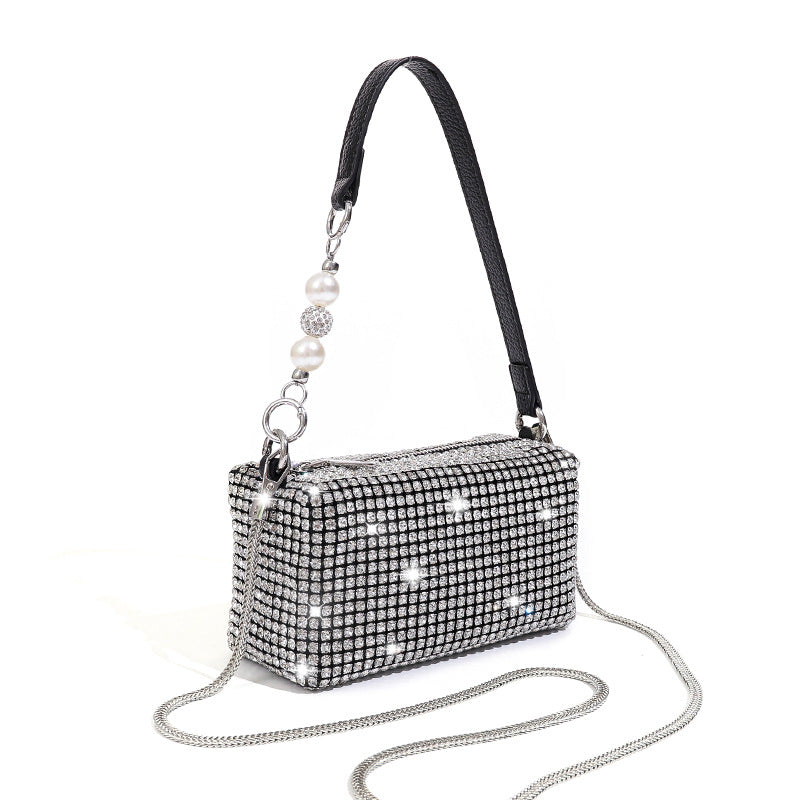 Aura Pearl Diamond Bag